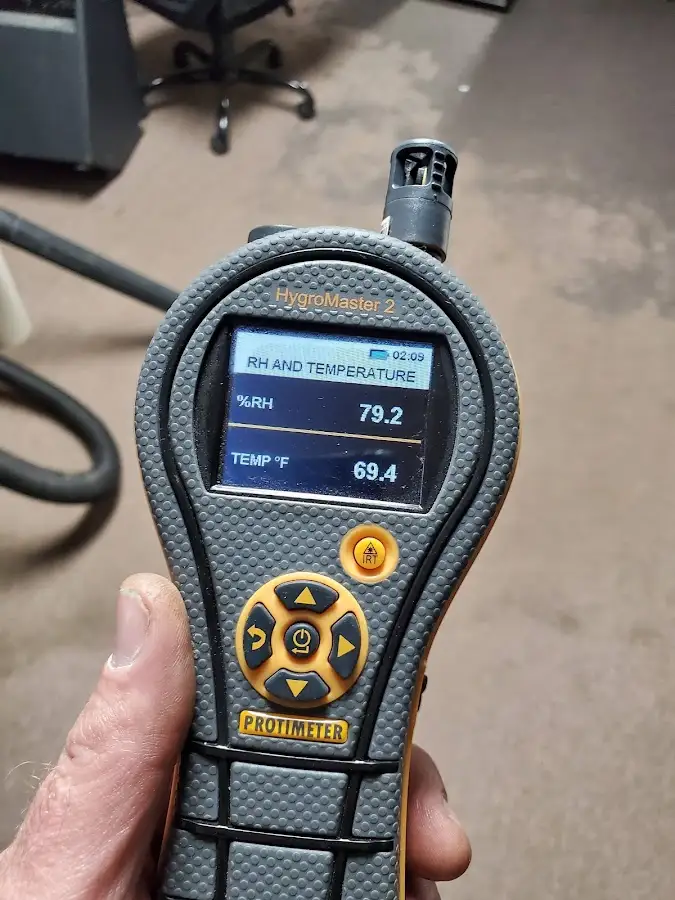 Moisture meter humidity assessment for Fire & Smoke Damage Restoration in North Miami